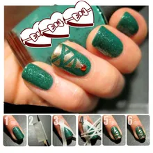 Guide conseils Design autocollant manucure outil Nail Art bande rouleau Wrap adhésif décoration bord rayure Creative masquage motif(China)