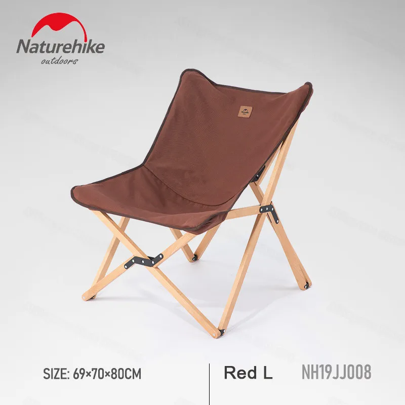 

Naturehike Portable Wooden Outdoor Camping Chair Indoor Garden Foldable Lazy Seat Fishing Picnic BBQ Folding Backrest Stool