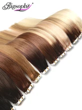 Special Offers Bigsophy Tape In Human Hair Extensions 14"16" 18" 20" 22" 24? 26 100% Human Remy Hair Tape PU Hair Extension Straight 2.5g/pc Special Offers Bigsophy Tape In Human Hair Extensions 14"16" 18" 20" 22" 24? 26 100% Human Remy Hair Tape PU Hair Extension Straight 2.5g/pc