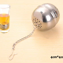 Необходимый нержавеющая сталь мяч сетка для заварки чая фильтр ситечко w/крючок листок специй дома горячий