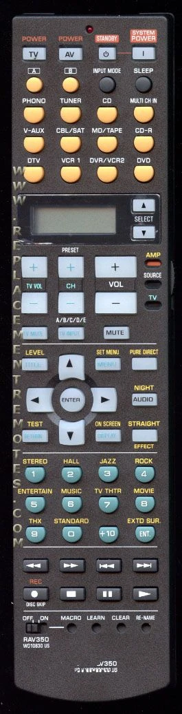 Пульт дистанционного управления для аудио/видео приемника YAMAHA DSPAX740 DSPAX750 HTR5490 RXV1200