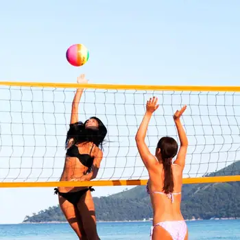 

Portable Professional Outdoor Sand Grass Or Indoors Cross Volleyball Sports Volleyball Net Tennis Badminton Square Net