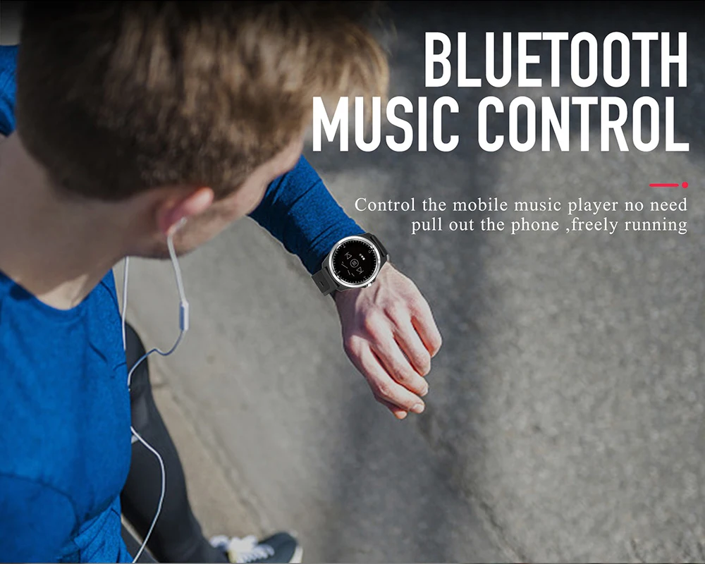 TIPTOP Bluetooth Smart Watch Calling HR Blood Pressure Monitor Voice Assistant Music Control Weather Forcast Fitness Band