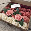 10/20/30 Heads 8CM Artificial PE Foam Rose Flowers Bride Bouquet Flower For Wedding Party Decorative Scrapbooking DIY Flower ► Photo 1/6