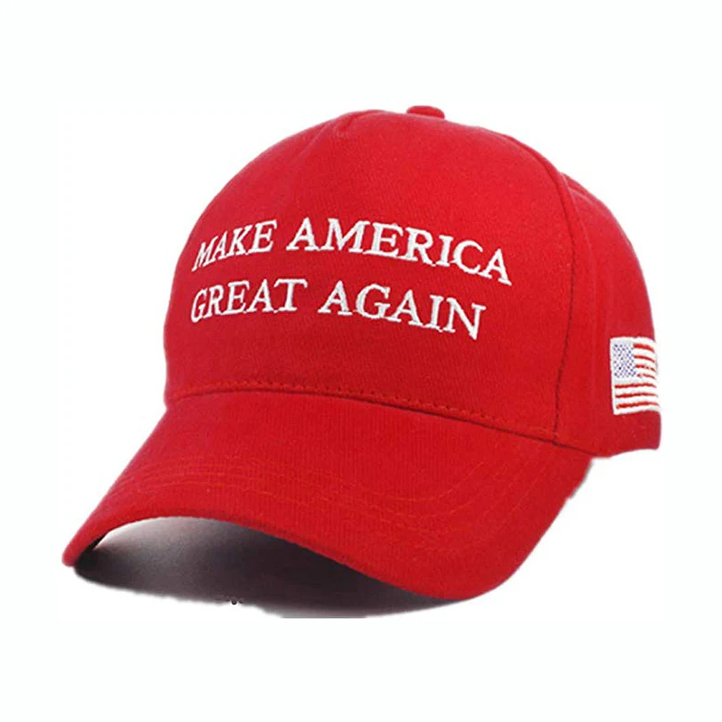 Шапка Make America Great Again лозунг Дональда Трампа с США бейсболка с флагом Регулируемая бейсбольная Кепка из чистого хлопка сделанная унисекс