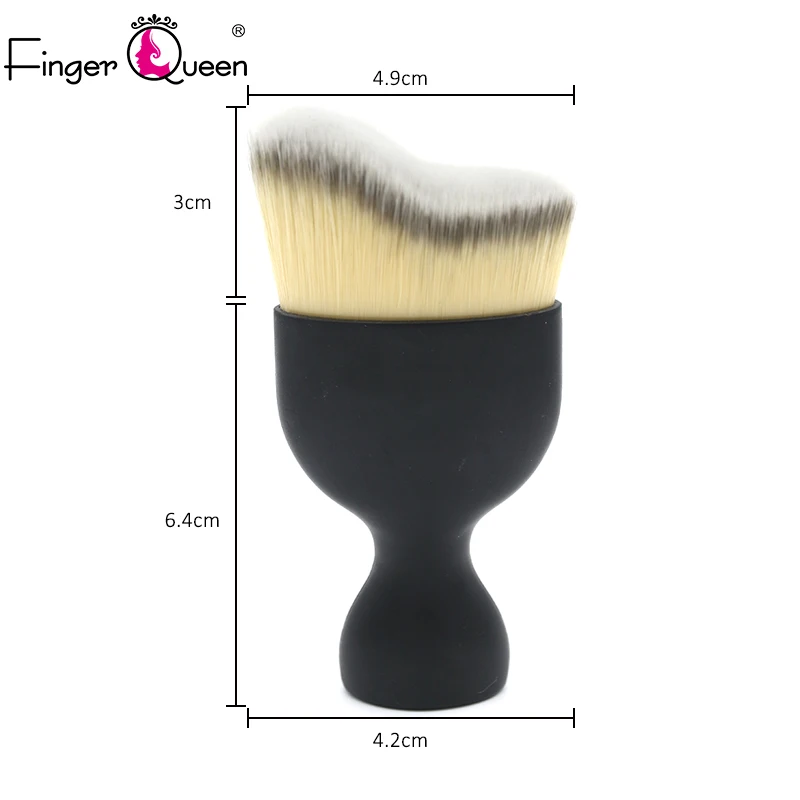 FingerQueen 1 шт. оборудование для дизайна ногтей стильный инструмент, кисточка для ногтей для дизайна ногтей пылеочиститель ручка со стразами макияж основа