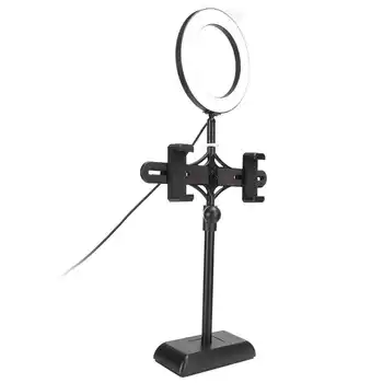 

6" Selfie Camera LED Light Tripod Stand Phone Live Video Photo Makeup