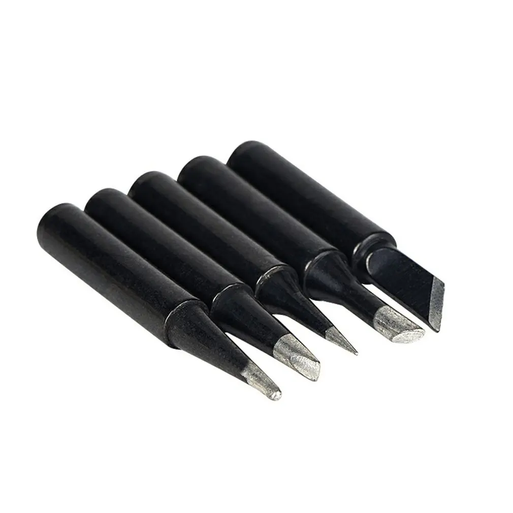 5PCS/lot I/K/B/3C/2.4D Universal 936 937 938 For Soldering Station Solder Iron Welding Tip Head Top Sting BGA Lead-free Tools welding electrodes