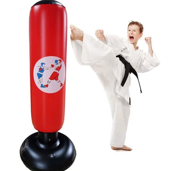

Tumbler Children Punching Bag Inflatable Boxing Fight Training Kids Column Sandbag Fitness Tool Home Gym Indoor Exercise Toys