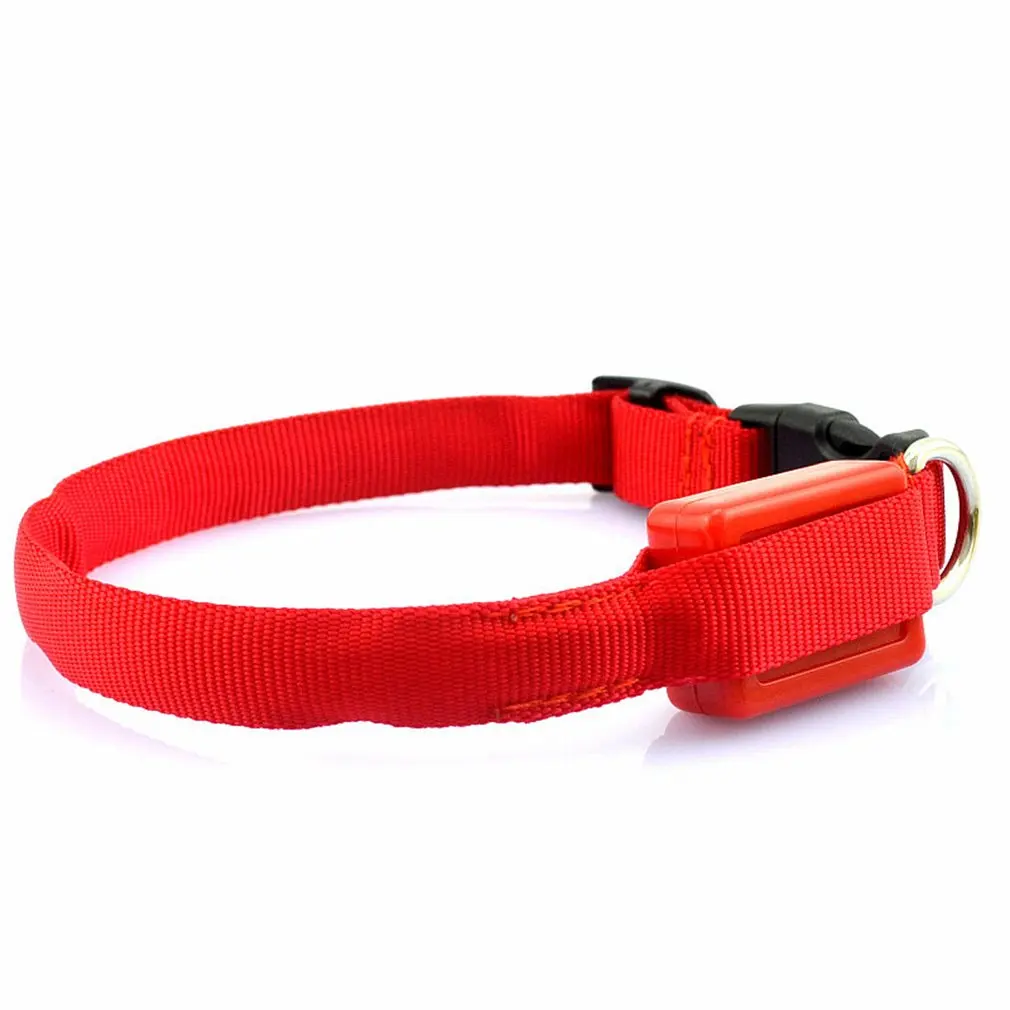 

LED Dog Collar Safety Pet Collar With 3 Glowing Modes 3 Reflective Strings Adjustable Collar for Small Medium Large Dogs
