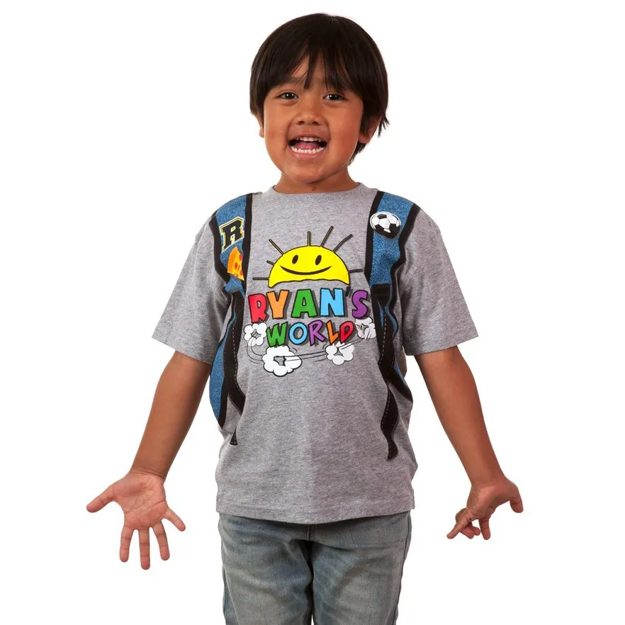 Детские футболки для мальчиков «Ryans World», летняя футболка для мальчиков «Ryan Toys Review», забавная футболка для футбола, детская одежда для девочек, футболки, топы для детей 3-9 лет