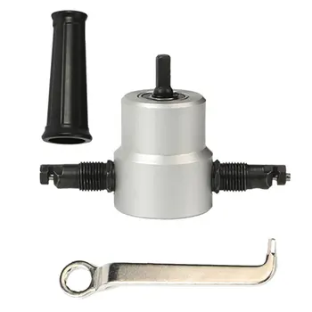 

160A Double Head Metal Sheet Cutter Two Shaving Heads Adjustable Head Cutting Positioned 360 Degrees