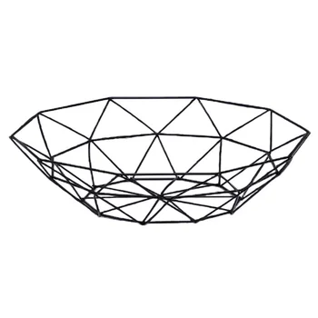 

Multicolored Metal Fruit Basket Creative Rack Concise Iron Hollow Out Storage Basket Snack Bowl Large Capacity