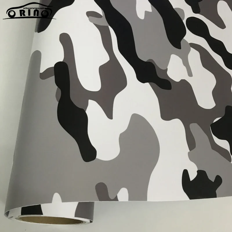 Black White Grey Vinyl Sticker Wrap-4