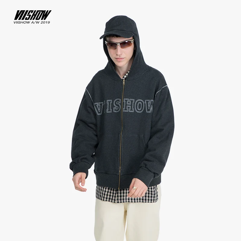

VIISHOW 2019 autumn Jacket Men cotton Coat male Hoodies Thick Streetwear Jackets Hip Hop Warm sweatshirt JC1858193