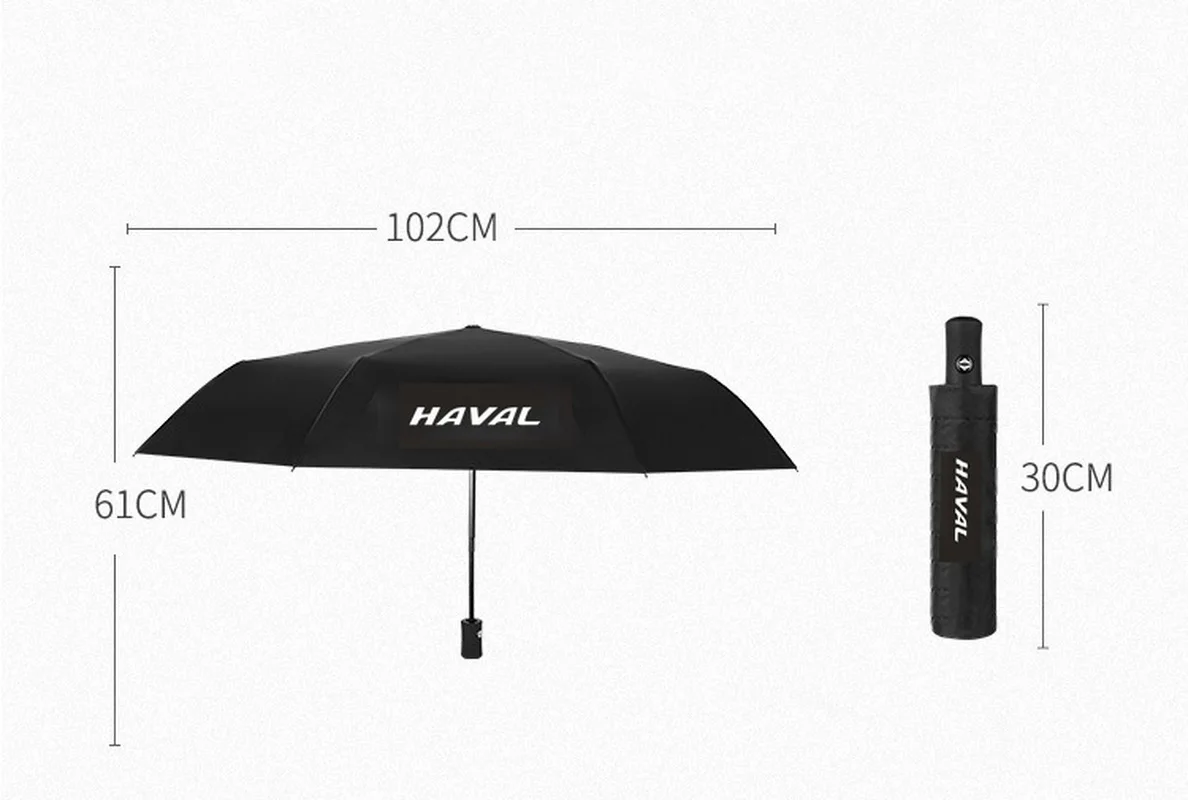 Автомобильный фирменный полностью автоматический зонт в три сложения, мужской незаменимый зонт для отдыха и бизнеса