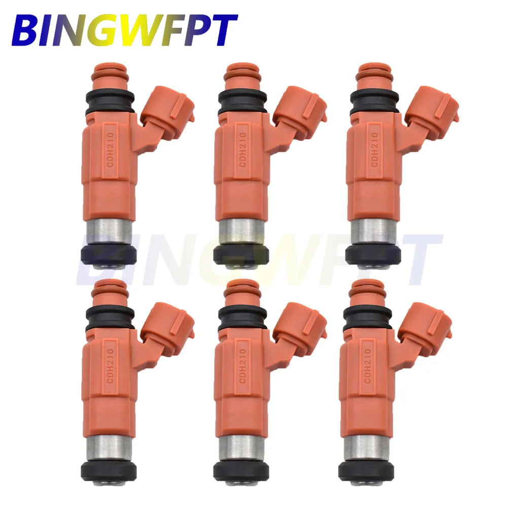 Set of 6 Fuel Injectors INP771 CDH210 for Yamaha Outboard 115 HP for Mercury 115 EFI 4 Stroke