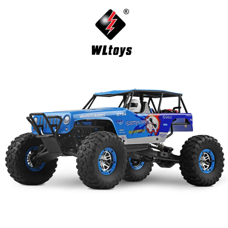 

Weili 10428-a Ghost 2.4G Remote Control Four Wheel Drive 1: 10 Fully Ratio High-Speed Big Foot Climbing Car
