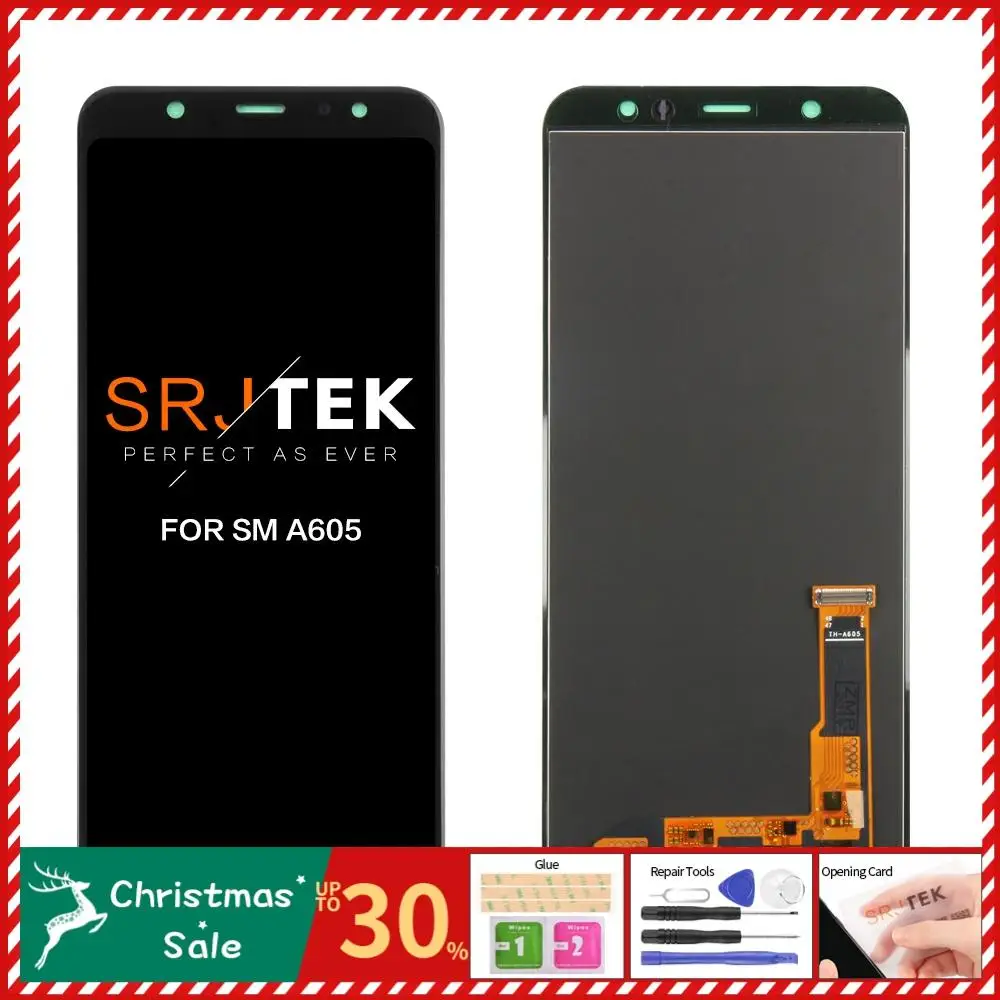 TFT/ " для SAMSUNG Galaxy A6 Plus lcd A605 дисплей сенсорный экран для A605 A605F дигитайзер сборка запасные части