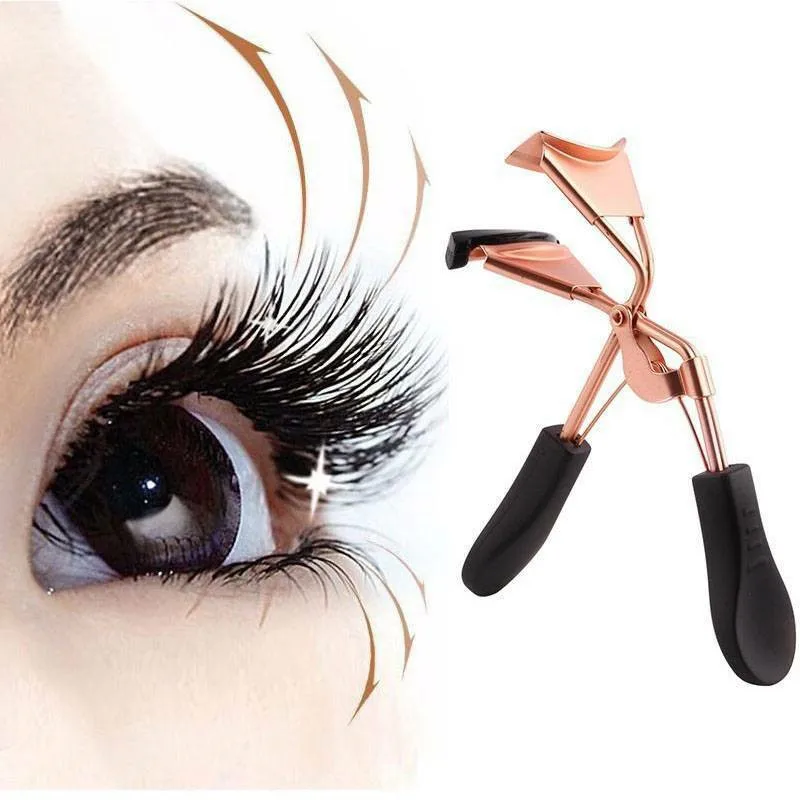 

Girls Mini Eyelash Curlers Useful Beauty Tools Natural Curl Steel False Eyelashe Makeup Rose Gold Eyelash Curler Clip Tool Women