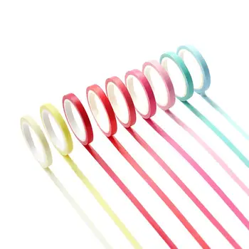 

10 Pcs Washi Tapes Decorative Tearing Easily Masking Tapes Washi Tapes Sticky Tapes for Crafts Hand Book Journals