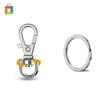 

30pcs/set Metal Lobster Trigger Swivel Clasp Hooks Clip Buckle Jewellery Making Arts Crafts Key Ring Keychain Cozy