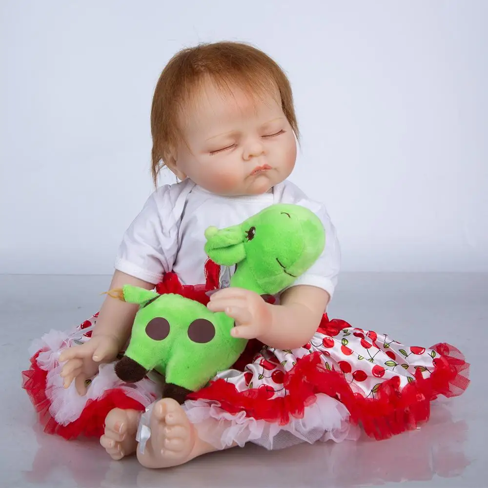 

Free Shipping Dropping Classic Closed Reborn Baby Doll Clothes Boby Sleepping Reborn Dolls Gift For Kids Realistics