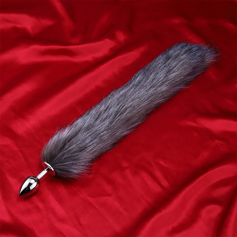 Fox Tail Anal Plug In Adult Games , Stainless steel Anal Pleasure Bead Butt Plug Stimulator Sex Products Flirt Toys For Women Fox Tail Anal Plug In Adult Games , Stainless steel Anal Pleasure Bead Butt Plug Stimulator Sex Products Flirt Toys For Women