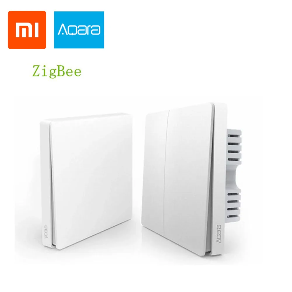 

Xiaomi Aqara Mijia Smart home Original Light Control Single Fire wire ZigBee Wireless Key Wall Switch Via Smart phone APP Remote