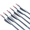 Pure Carbon Arrows Archery Replaceable Arrowhead ID 6.2 Spine 300 400 Recurve Compound Bow Hunting Shooting 6