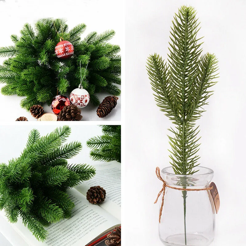 

10/30/50 PCS Artificial Pine Branches Christmas Tree X'mas Ornaments Home Decors NSV775