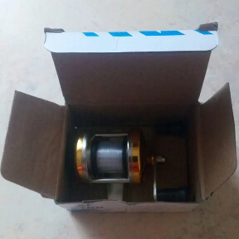 Mini Winter Ice Fishing Reel Baitcasting Double Rocker Bait Casting Fishing Reel Gold Blue Smooth Handle High Braking Strength Mini Winter Ice Fishing Reel Baitcasting Double Rocker Bait Casting Fishing Reel Gold Blue Smooth Handle High Braking Strength