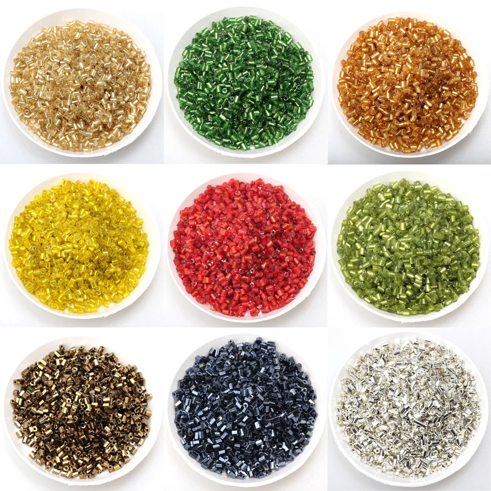 

2*3mm Bulk 20G Czech Cylindrical Glass Seed Needle Beads for Necklace Bracelet, Jewelry DIY Making