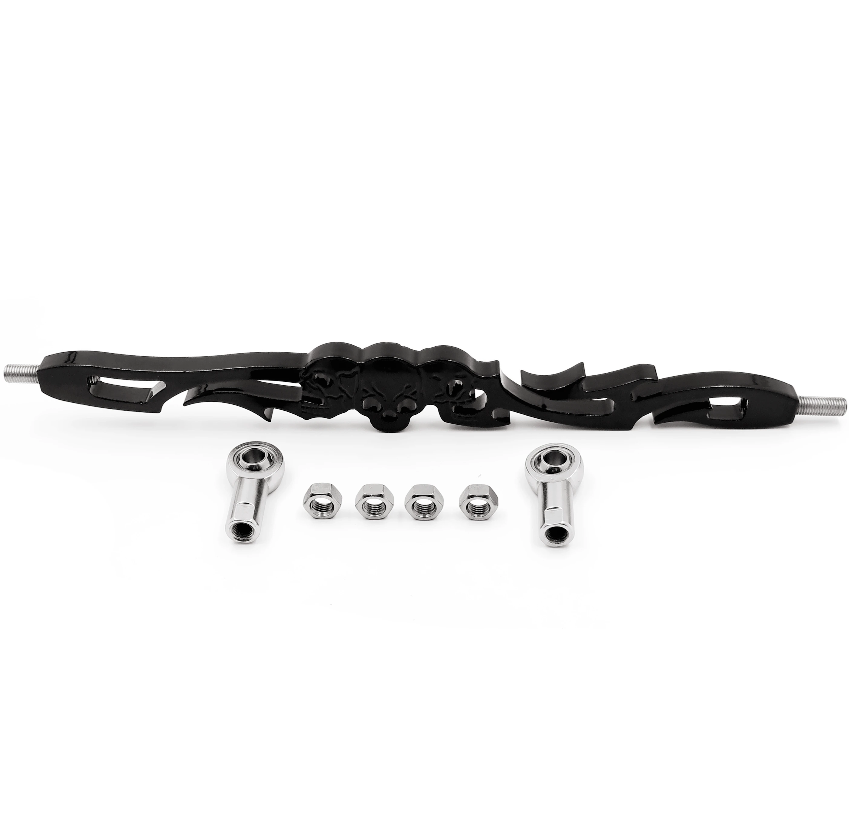 Aftermarket мотоцикл части черный череп сдвижная связь для Harley Davidon Softail FXDWG Dyna широкое