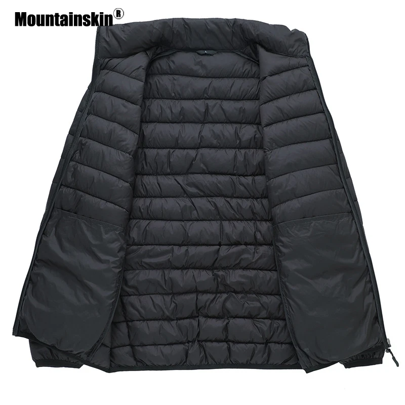Mountainskin, новинка, Мужская парка, пальто, светильник, хлопок, куртки, зима, осень, модные, термо, повседневные пальто, Мужская брендовая одежда, SA749