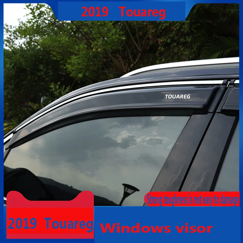 Suitable for Volkswagen19 new Touareg window shades modified rain eyebrow windows touareg decoration