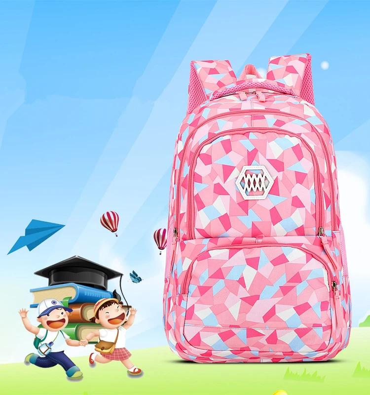 2020 New Fashion School Bag For Girls Waterproof Light Weight Children Backpack Bookbags Printing Kids School Backpack mochila