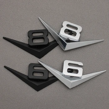 

3D Car Logo Sticker Emblem Auto Badge Decal For V6 V8 Mercedes BMW Audi Ford Fiesta Mustang Ranger Nissan Toyota Honda Styling