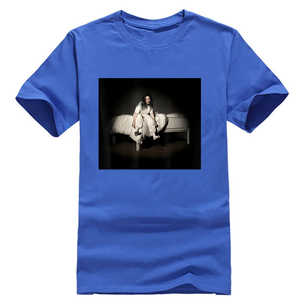 Черная футболка Billie Eilish Sweet Dreams S 3Xl Подарочная футболка на день рождения - Цвет: Синий