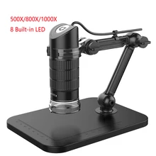 Мегапиксели 500X800X1000X8 светодиодный цифровой USB микроскоп микроскопио Лупа электронный стерео USB2.0 эндоскоп камера