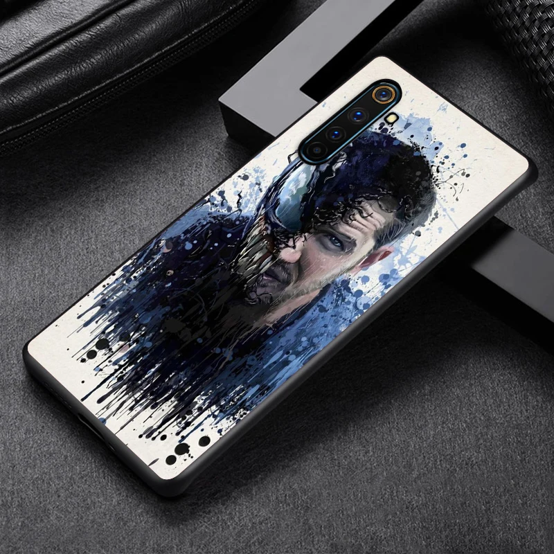 Marvel-venom- For OPPO Find X3 X2 R17 Lite Neo F19 F11 Pro Plus 5G K5 K3 R15 R9S F9 F7 F5 Black Soft TPU Phone Case 