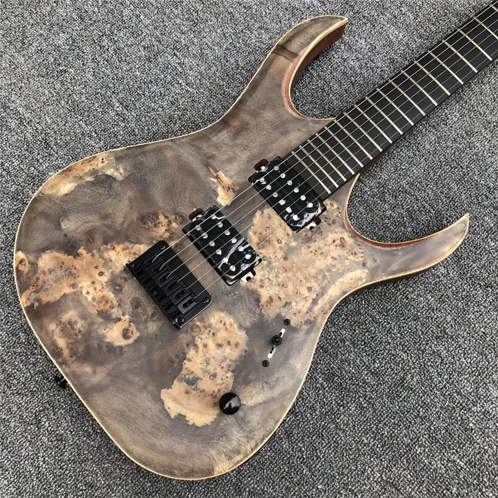 Фабрика Mayones 6 струн электрогитара, взрыв кленовый топ черное дерево гриф твердой древесины Mayones гитары ra