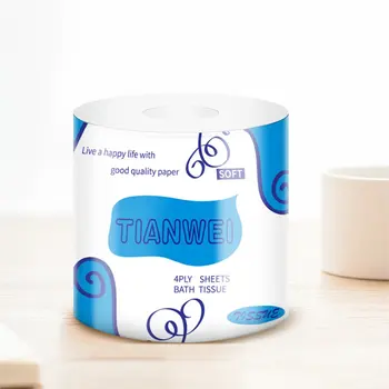 

Toilet Paper Bamboo Pulp Roll Paper Facial Tissue Roll Paper Household Logs Hollow Core Napkin Paper