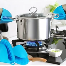 1 шт Горячая силиконовая легко очищаемая рукавица и прихват для микроволновой печи Нескользящая Перчатка защита рук термостойкая рукавица утолщенная кухня приспособления для готовки