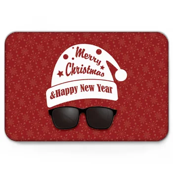 

Christmas Theme Santa Claus White Beard Mat Anti-Slip Doormat Home Decor Doormat for Entrance Door Anti-slip Floor