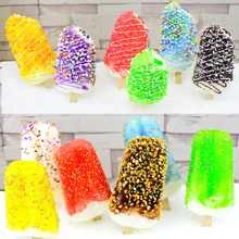 Поддельные искусственные моделирование мороженого играть стикер для холодильника Декор случайный