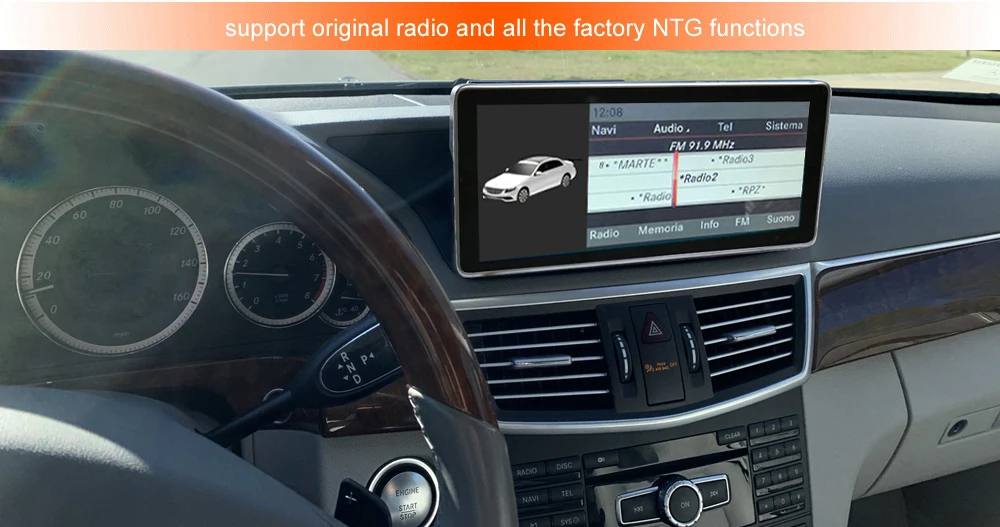 Sale 10.25" Android 8.1 Octa 8-Core CPU 4+64G Car Radio GPS Navigation Bluetooth WiFi Head Unit Screen for Mercedes Benz E W212 S212 5