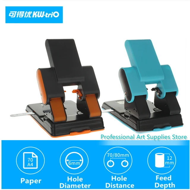 KW-triO 9302 Labor-saving 2-Hole Punch 4 Holes 70 Sheets of A4 Paper  Adjustable Effortless School Office Binding Supplies - AliExpress