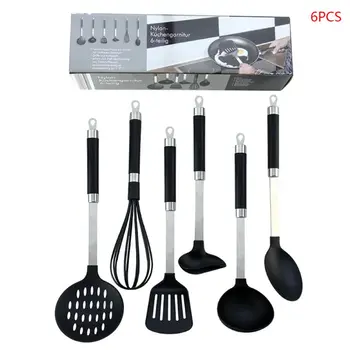 

6 Pcs Nylon Nonstick Cookware Cake Spatula / Egg Beater Kitchen High Temperature Resistance Baking Accessories