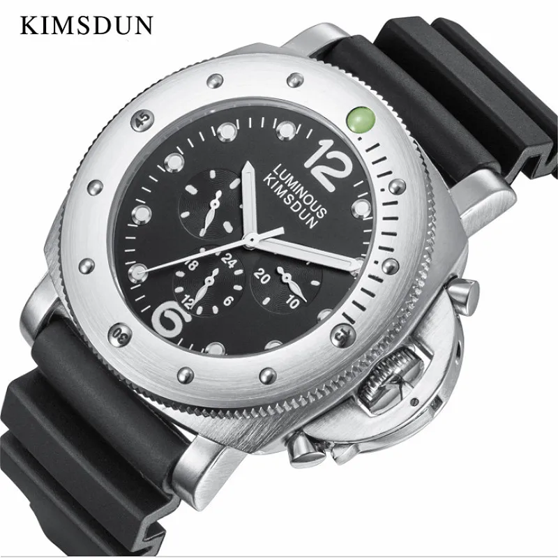 Rolexable Automatic Mechanical Men's Watches 24 hours week skeleton Waterproof Men Watch reloj automatico de hombre